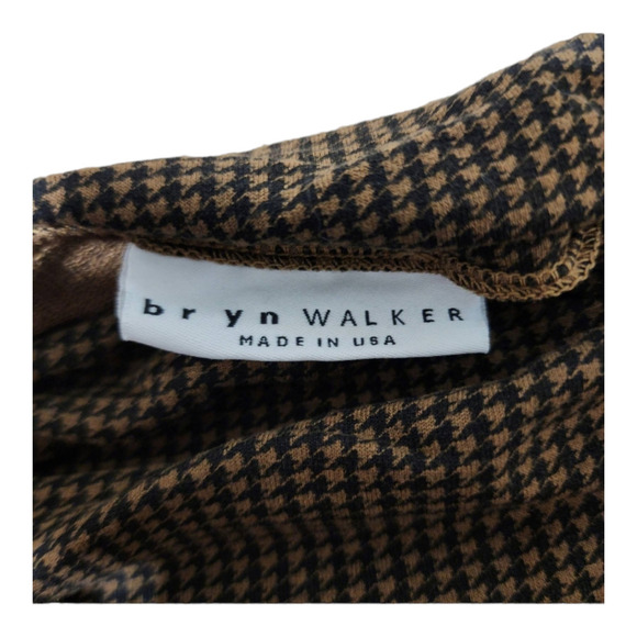 Bryn Walker Houndstooth Tunic size medium lagenlook brown earthy - Picture 5 of 9